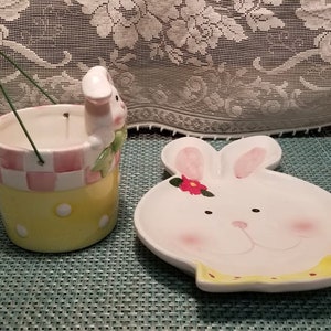 Easter Bunny Tray & Cabbage Tidbit Set main image 1