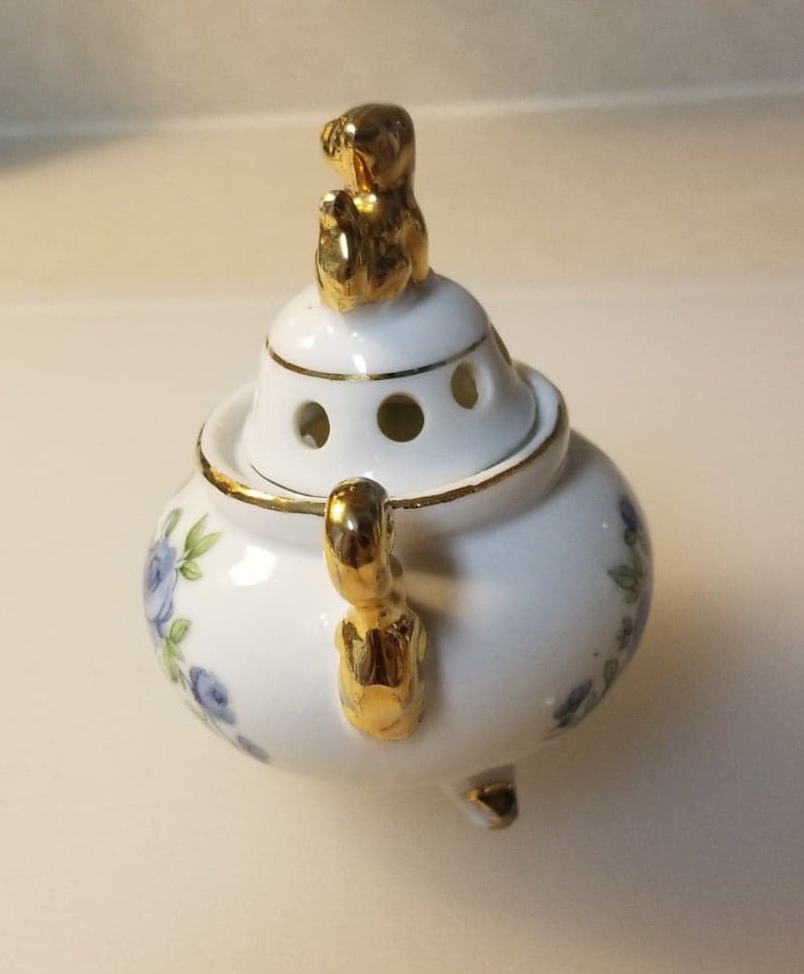 Vintage Japanese Incense Burner With Gold FOO Dog Moriage Etsy