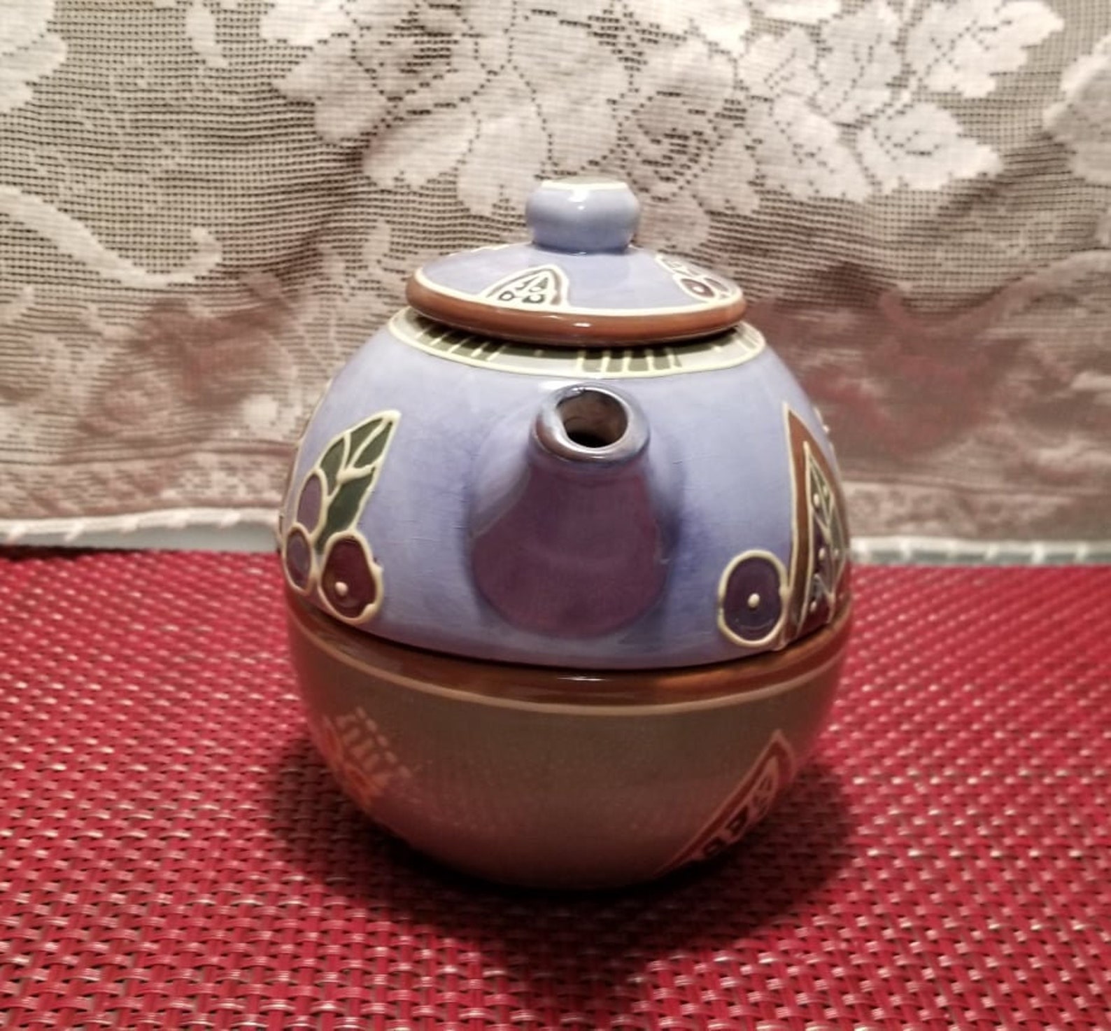 Vintage Tea for One Teapot and Cup Autumn Flowers by Block Etsy