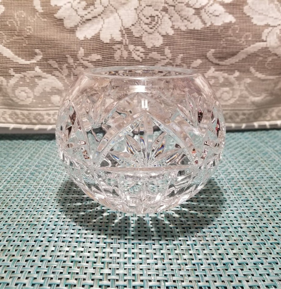 Vintage Clear Fish Bowl Vase Etsy