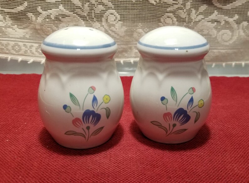 Hearthside Floral Expressions Salt and Pepper Shaker Set Etsy
