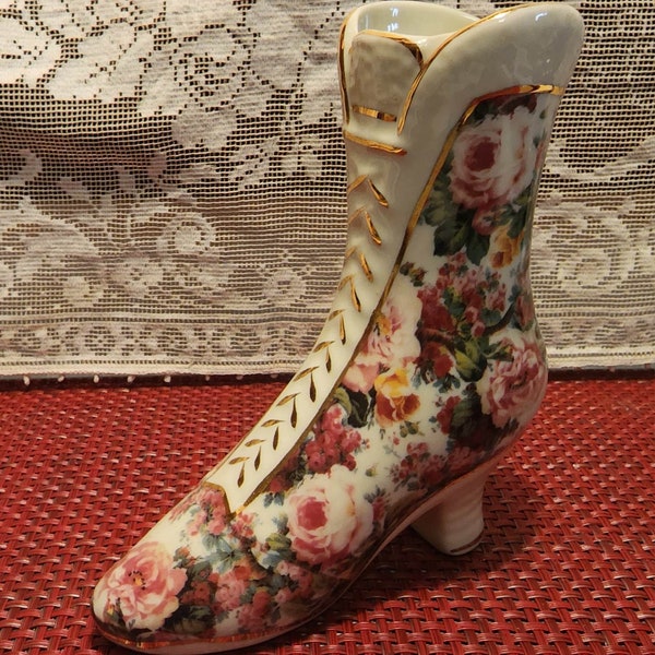 Decorative Porcelain Boot by Baum Bros Formalities