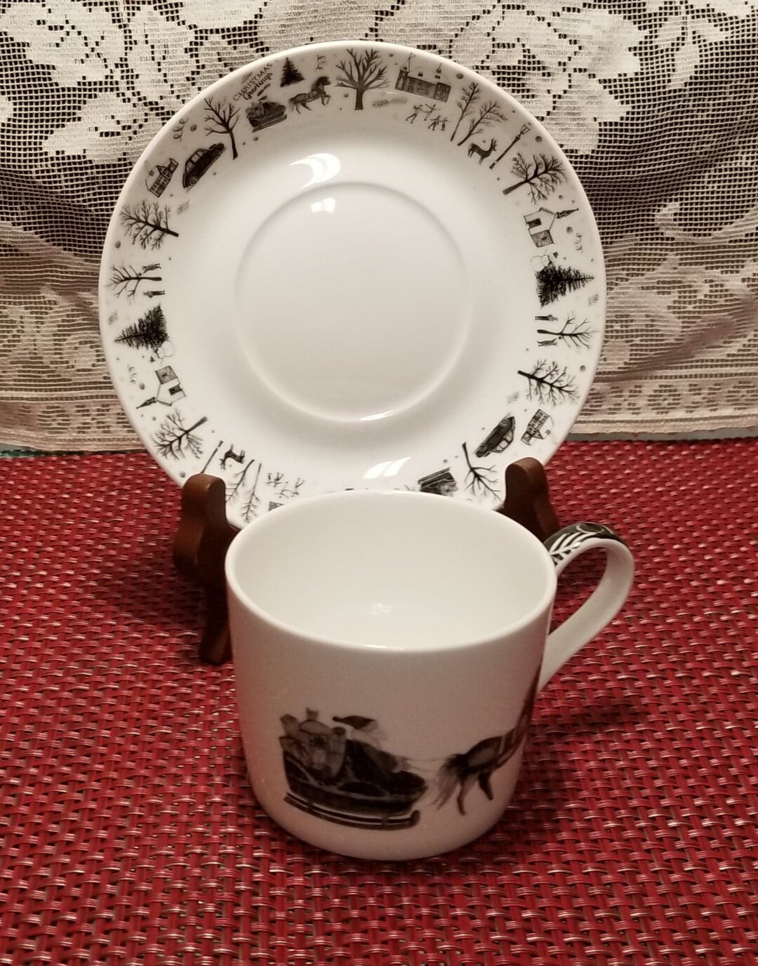 Teacup and Saucer by Stechcol by Coastline Imports Etsy