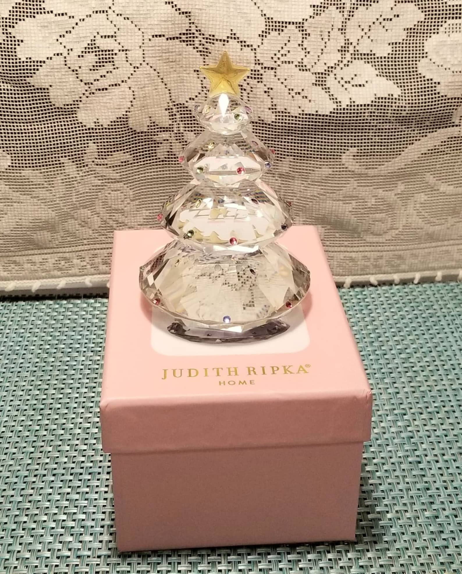 Judith Ripka Home Crystal Christmas Tree Sculpture Etsy