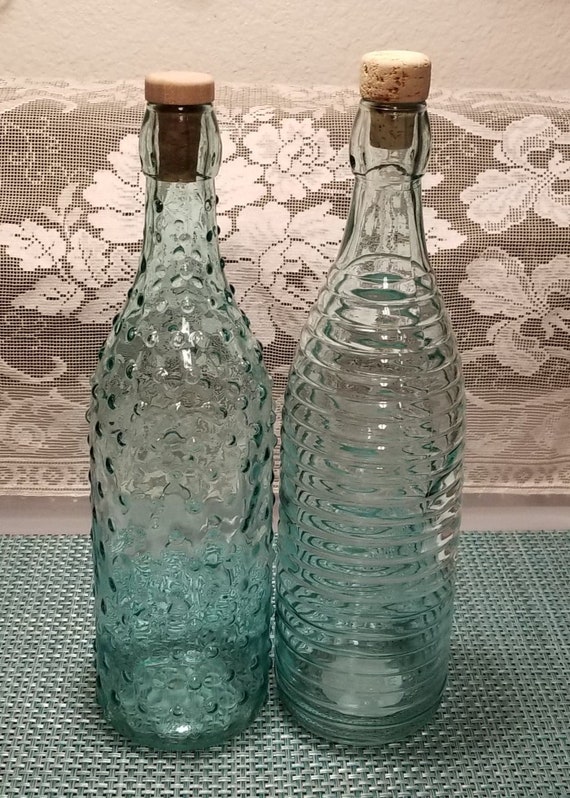 Clear Decorative Glass Bottle