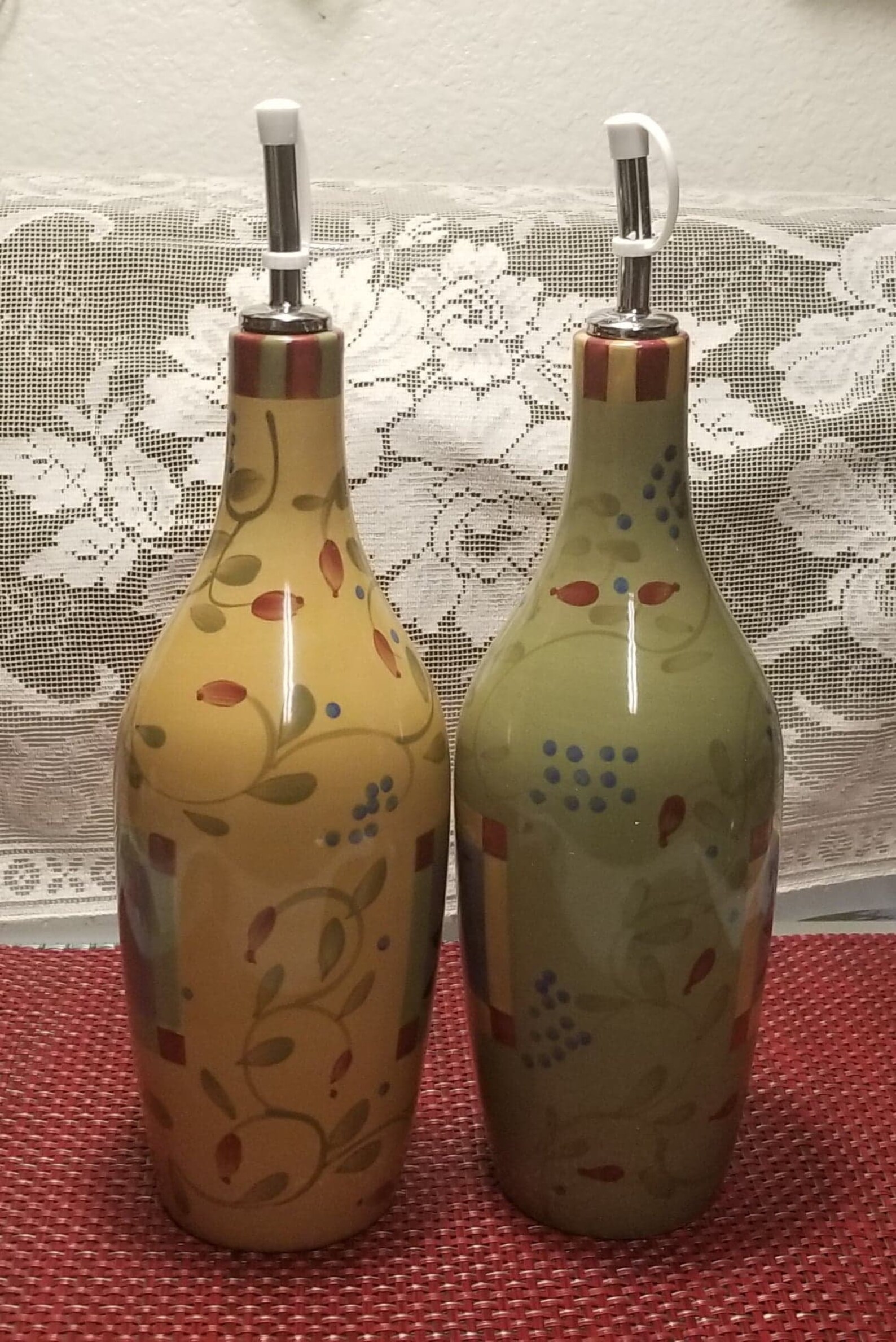 Ceramic Oil Jars with Drizzle Spout Olivia by Signature Etsy