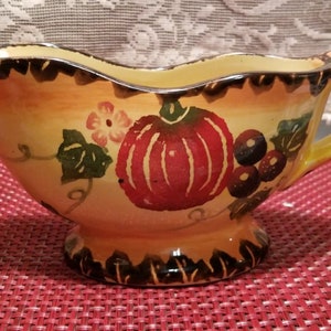 Ceramic Golden Harvest Gravy Boat