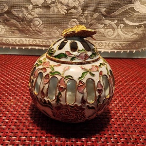 Vintage Porcelain Cloisonne Japanese Incense Burner