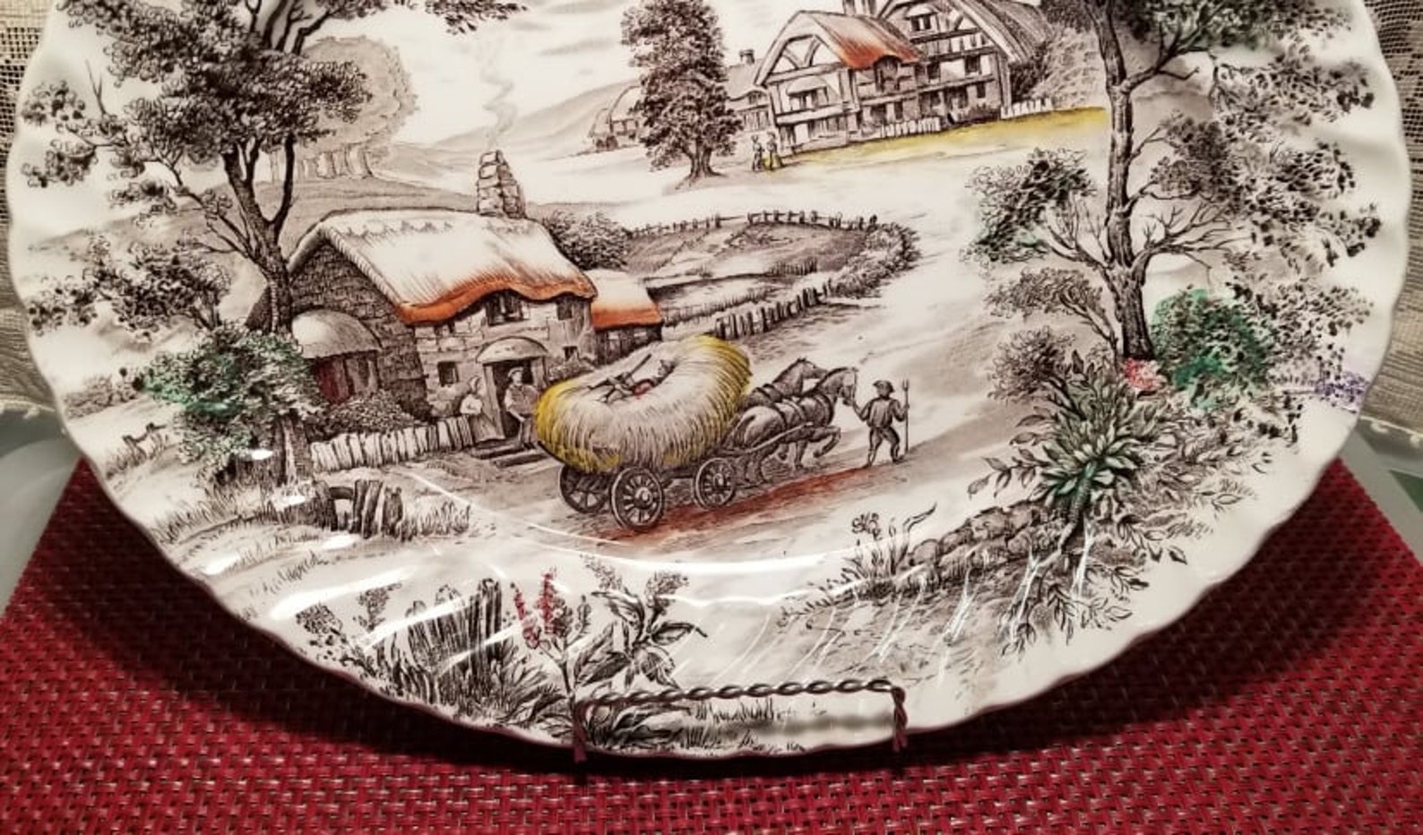 Vintage Yorkshire Staffordshire Ironstone Platter Etsy