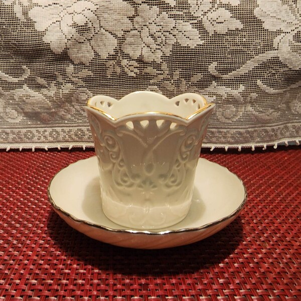 Porcelain Bowl and Tealight Holder by LENOX