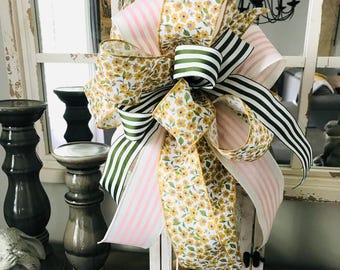 Spring Bow for Wreath | Wreath Bow | Lantern Bow | Door & Wall Decor