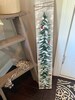 Hand painted Christmas tree on pallet wood w white wash stain green red white paint & chalk paint wrapped w twine,Christmas Decoration, Gift 