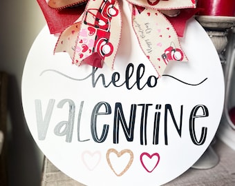 Hello Valentine Door Decor | Valentine Wall Decor  | Valentine Decorations and Gifts