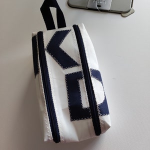 Kulturtasche aus Segeltuch personalisierbar Bild 5