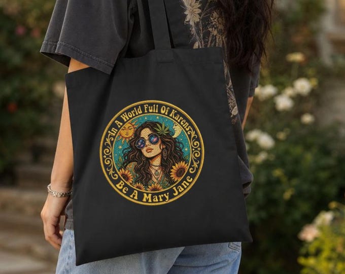 Mary Jane Tote | Stoner Book Bag | Gift for Stoner Girl
