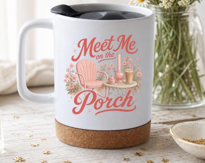 Retro Porch Coffee Mug, Stoner Coffee Cup, Gift for Stoner Girl, 420 Gifts