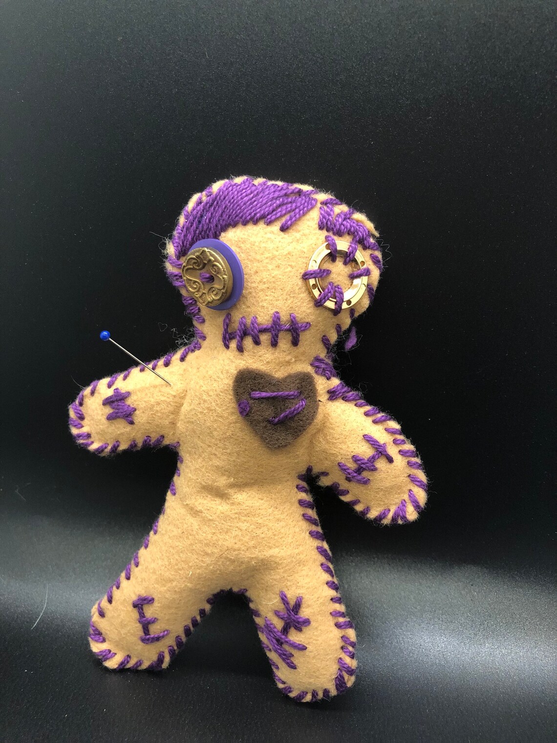 Handstitched Voodoo Doll Karma Doll Creepy Doll Small | Etsy