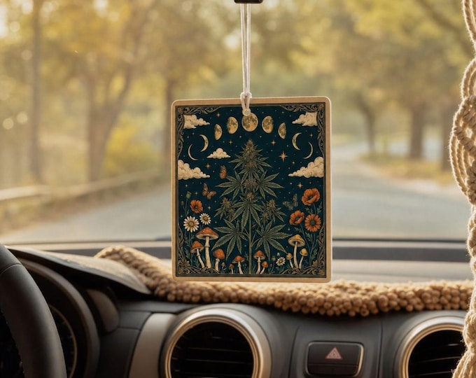 Car Air Freshener | Boho Freshie | Stoner Gift | Witchy Car Accessory | Essential Oil Non-Toxic