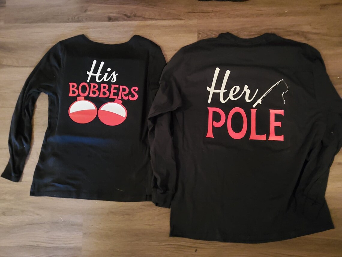 Couples funny fishing shirts Etsy