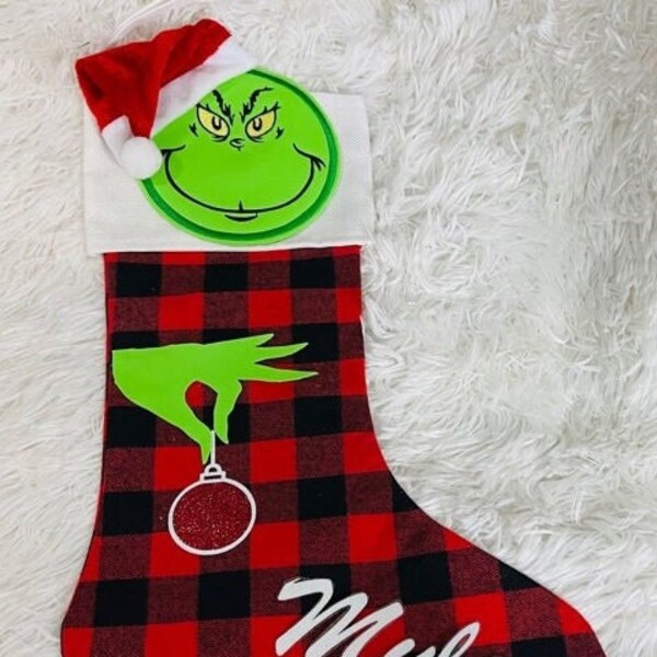 The Grinch Stockings Etsy