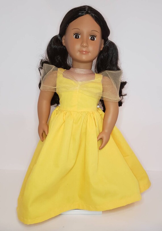 Beauty and the Beast inspired ball gown for 18 inch dolls | Etsy