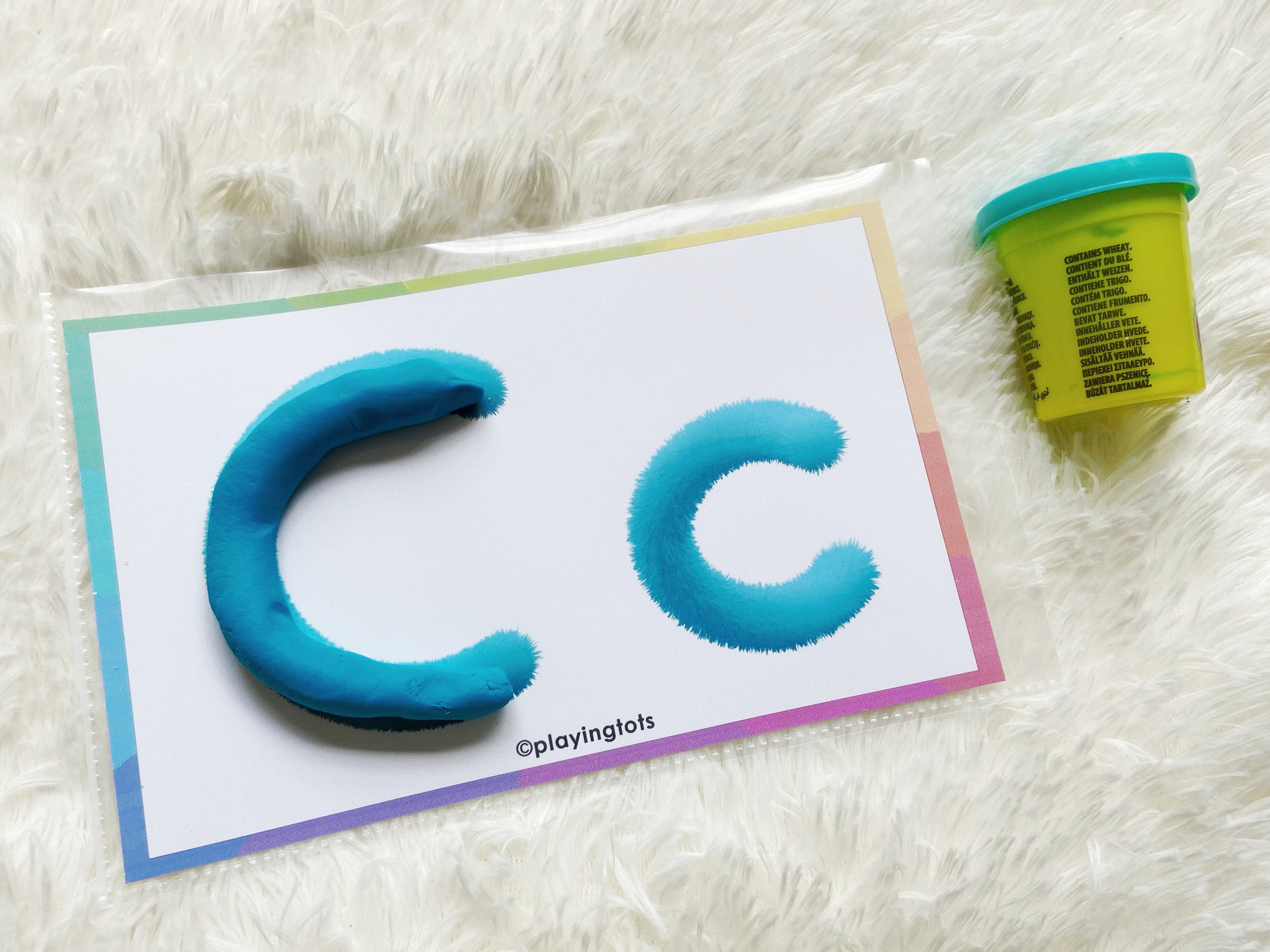 Alphabet Playdoh Cards Printable, Uppercase and Lowercase Letters ...