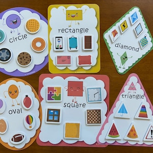 Shapes Pictures Sorting Activity, Fully Assembled, Sort by Shape, Learn 2D Shapes, Shapes Matching game, Toddlers and Preschoolers image 8