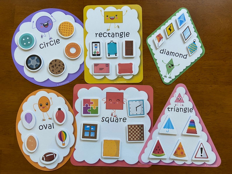 Shapes Pictures Sorting Activity, Fully Assembled, Sort by Shape, Learn 2D Shapes, Shapes Matching game, Toddlers and Preschoolers image 8