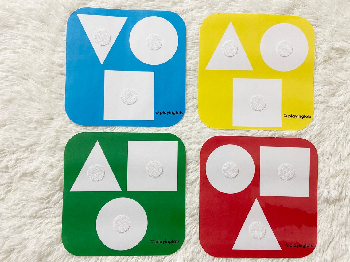 Shapes and Color Sorting Activity Printable Shapes and Colors - Etsy
