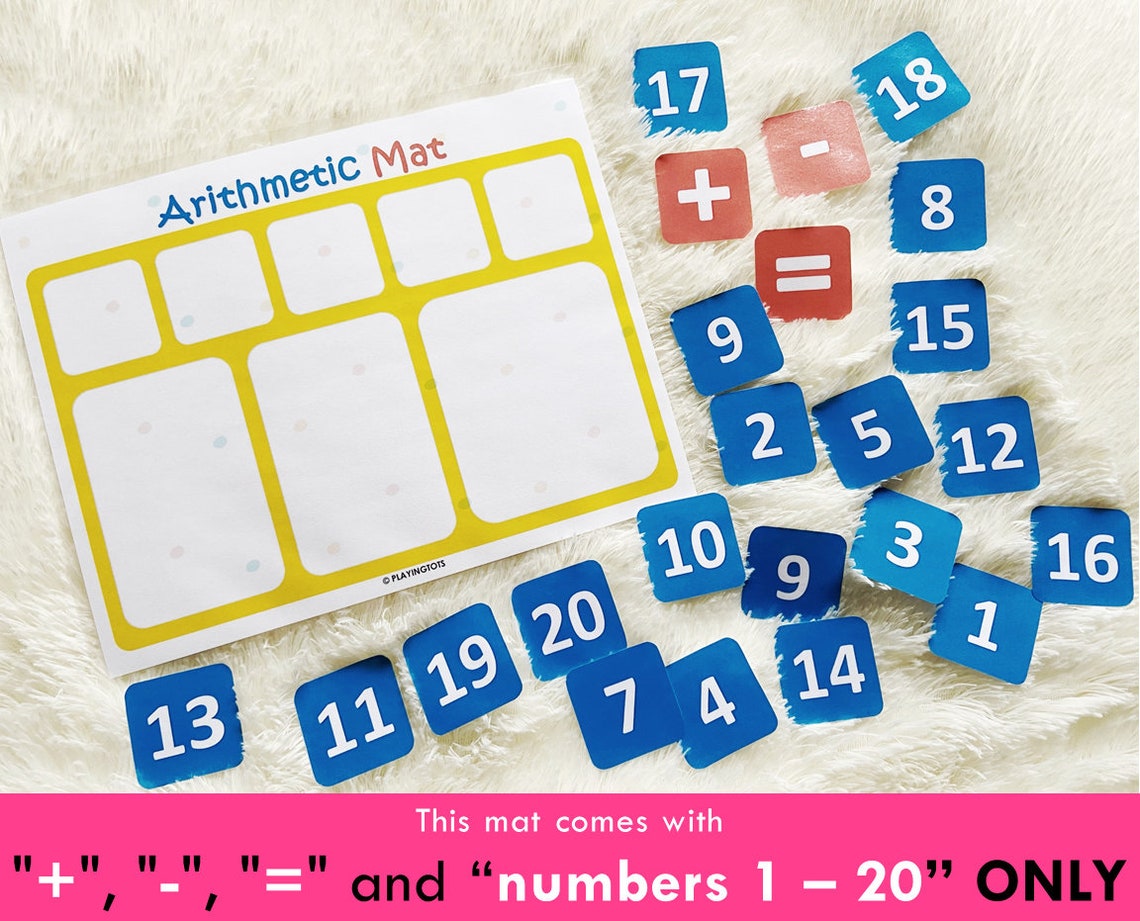 Counting Practice Activity Mat Printable Preschool Math | Etsy