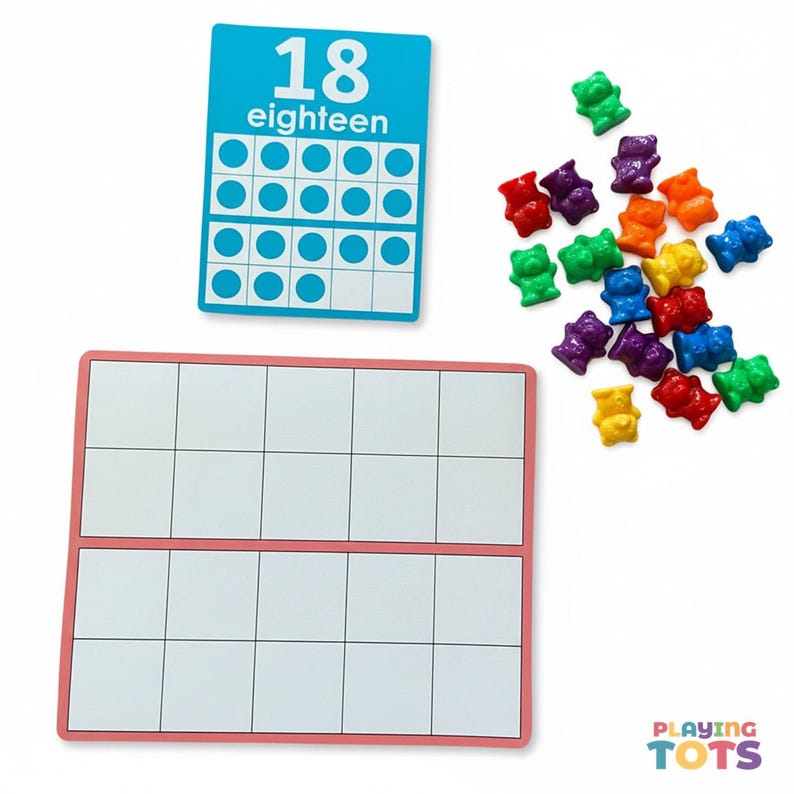 Ten Frames Flash Cards Printable, Ten Frame Math, Learn to Count ...