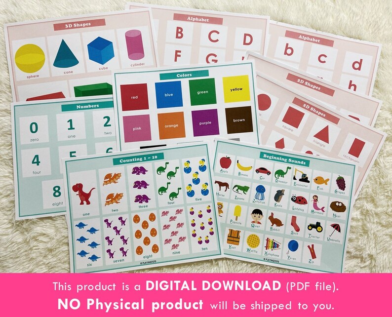 Toddler Learning Book Printable Matching Busy Book First - Etsy