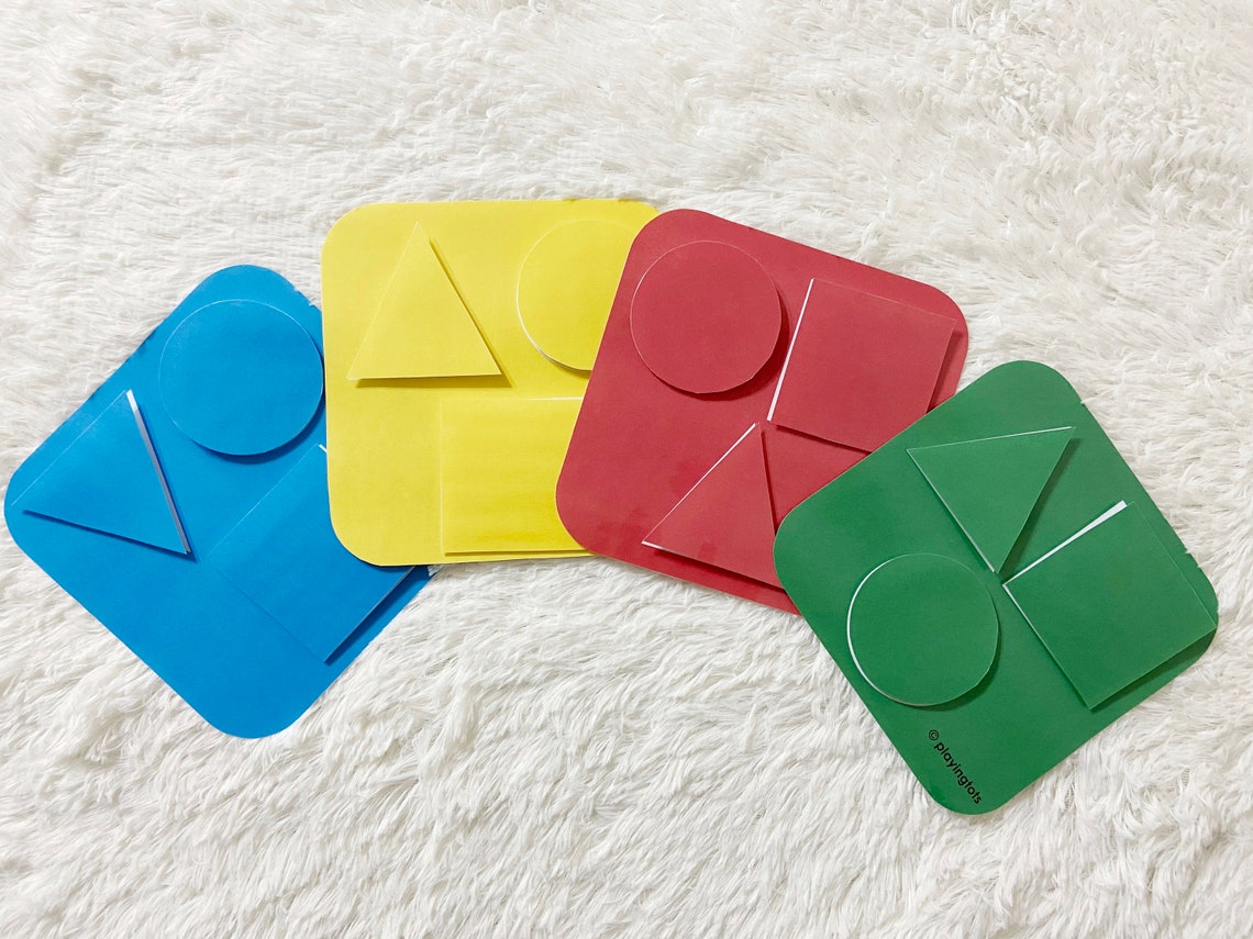 Shapes and Color Sorting Activity Printable Shapes and Colors - Etsy