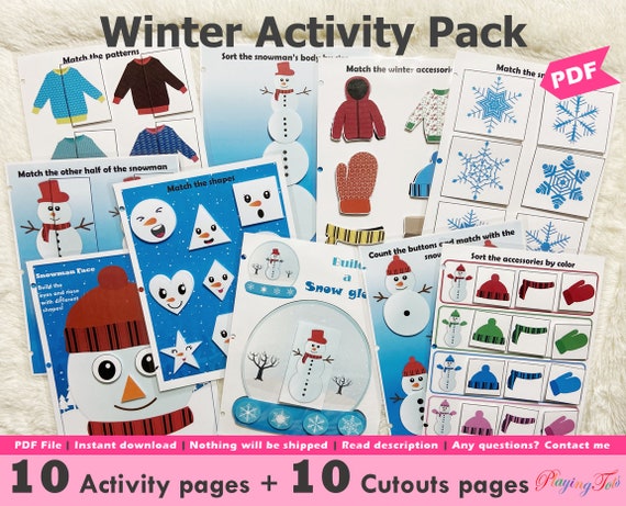 Winter Learning Bundle {Fun and Educational Printables for Kids