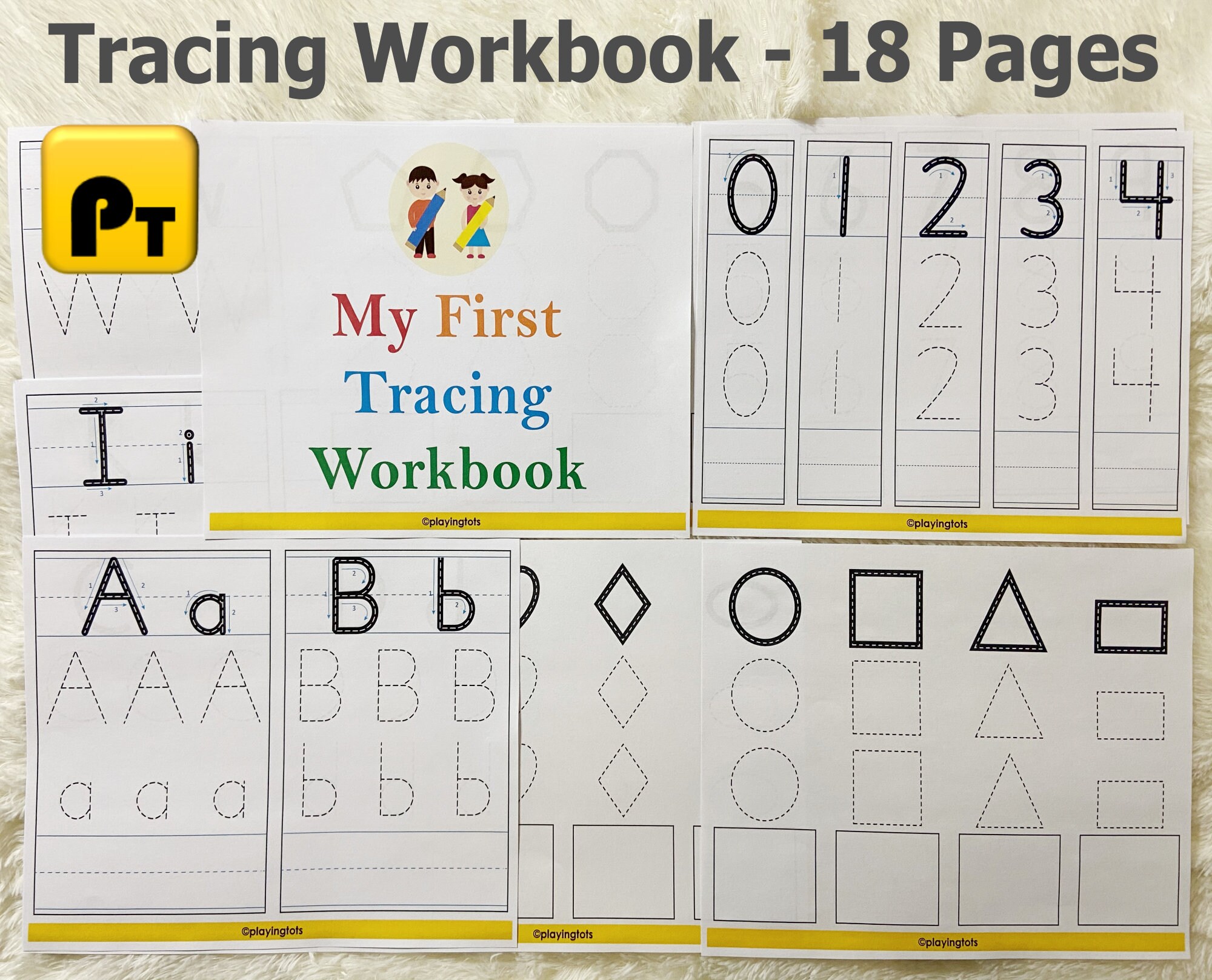 Tracing Workbook Printable Activity Book for Toddlers | Etsy