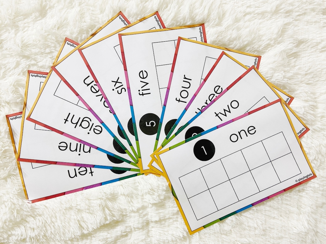 Ten Frames Activity Printable Ten Frame Math Learn to Count | Etsy
