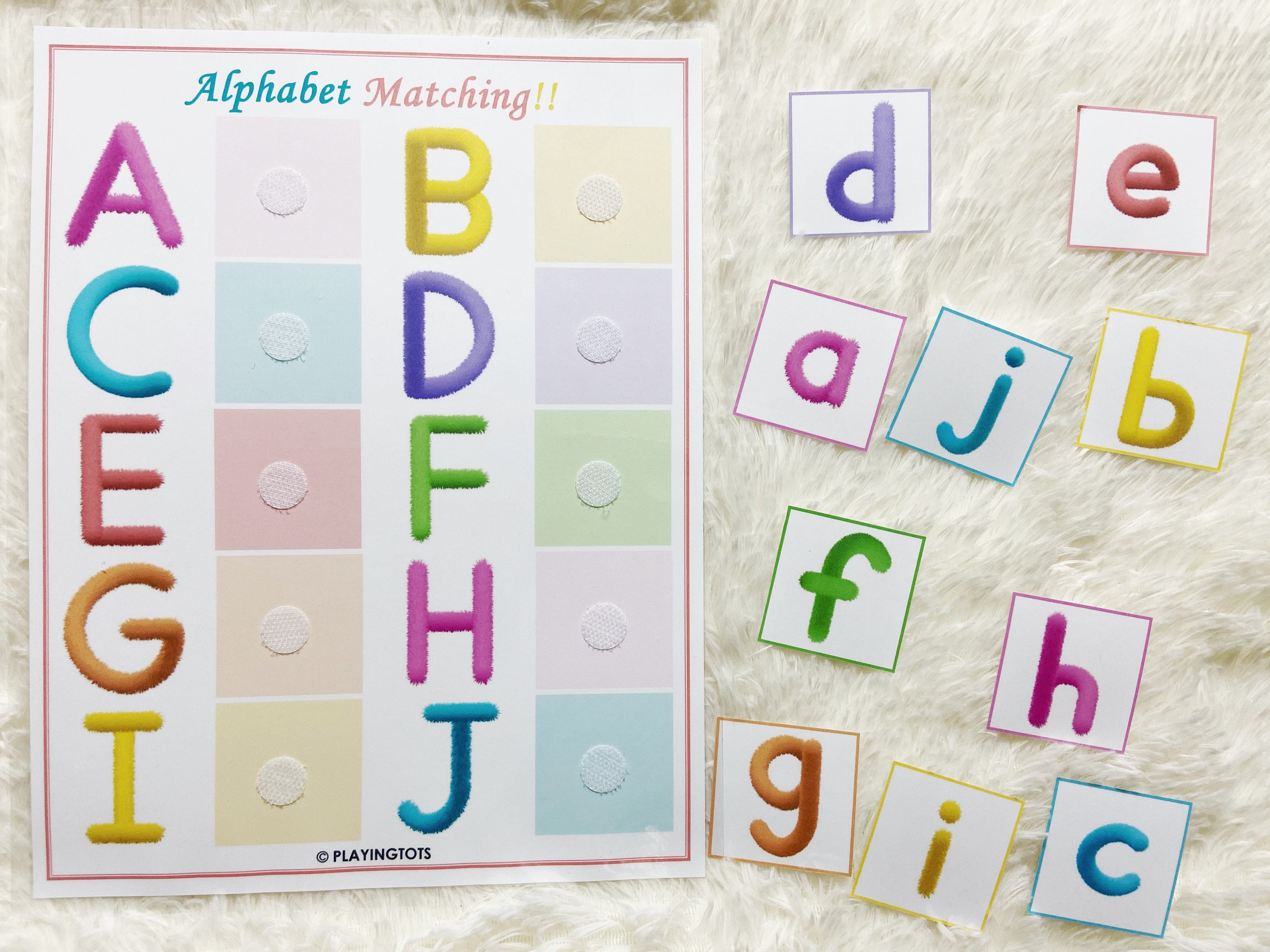 Alphabet Matching Activity Printable Uppercase and Lowercase - Etsy