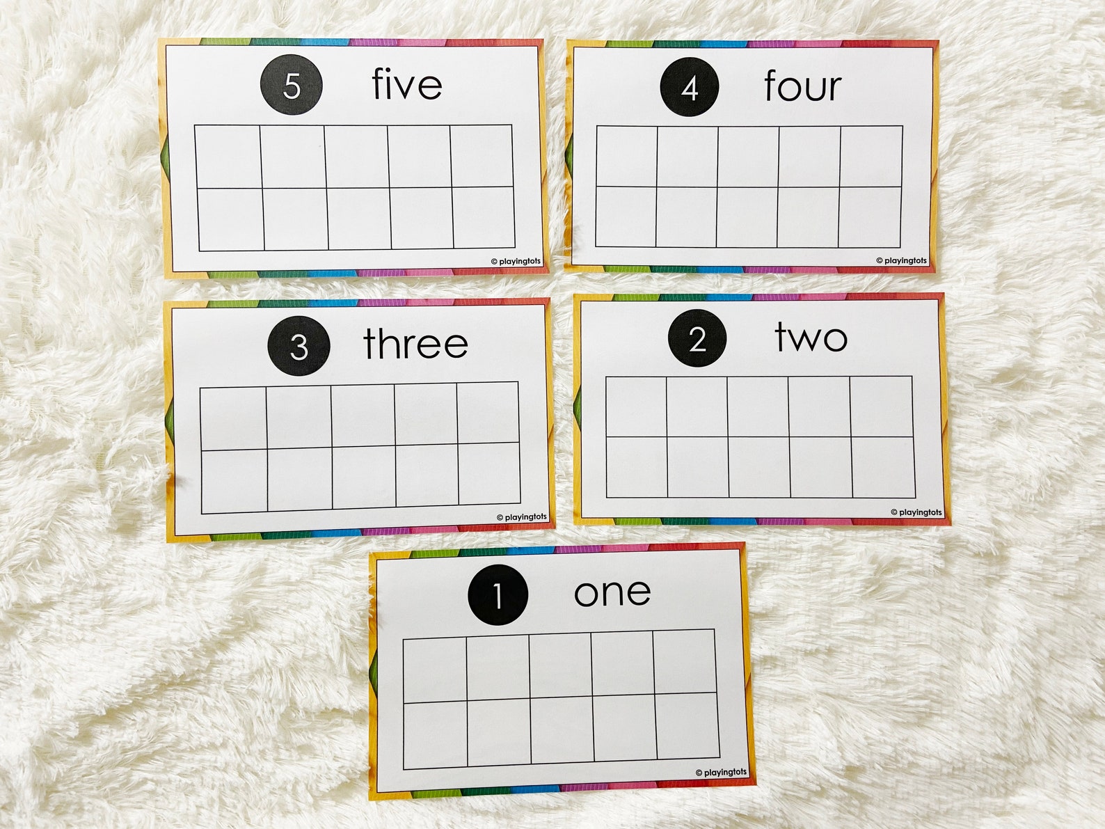 Ten Frames Activity Printable, Ten Frame Math, Learn to Count, Counting ...