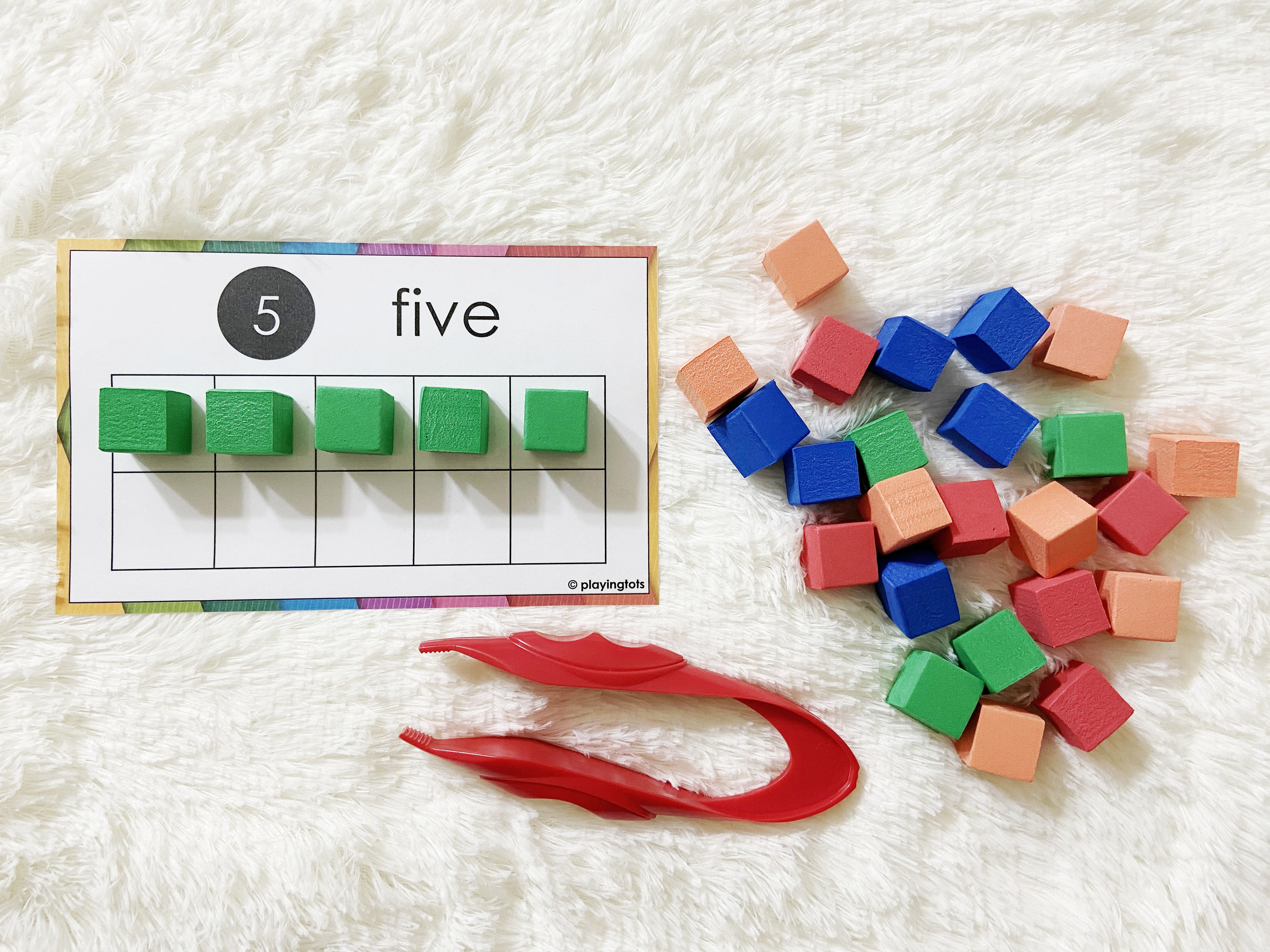 Ten Frames Activity Printable Learn to Count Counting | Etsy