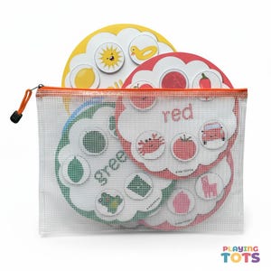 Colors Matching Activity Printable, Learn the Colors, Color Sorting, Preschool Activity, PreK, Homeschool Resource, Montessori, Busy Bags image 6