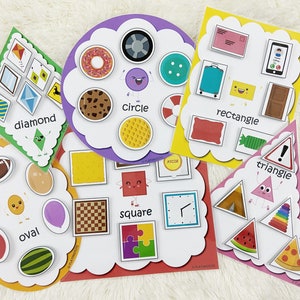 Shapes Pictures Sorting Activity Printable, Sort by Shape, Shapes ...