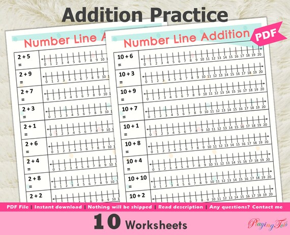 Addition Practice Worksheets Printable Preschool Workbook | Etsy