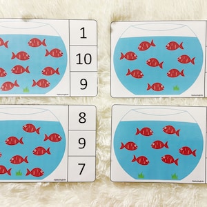 Fish Counting Activity Printable, Count and Clip Activity, Toddler Busy ...