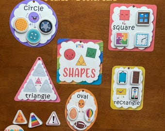 Shapes Sorting Activity, Fully Assembled, Toddlers, Preschool, Pre-K, Busy Bags