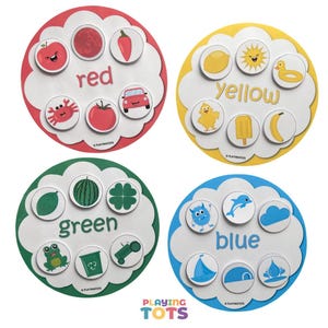 Colors Matching Activity Printable, Learn the Colors, Color Sorting, Preschool Activity, PreK, Homeschool Resource, Montessori, Busy Bags image 3