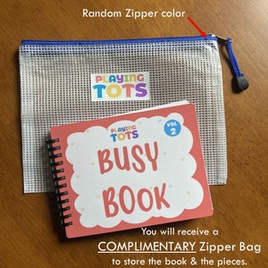 Toddler Mini Busy Book VOL2, Fully Assembled, First Learning Binder ...