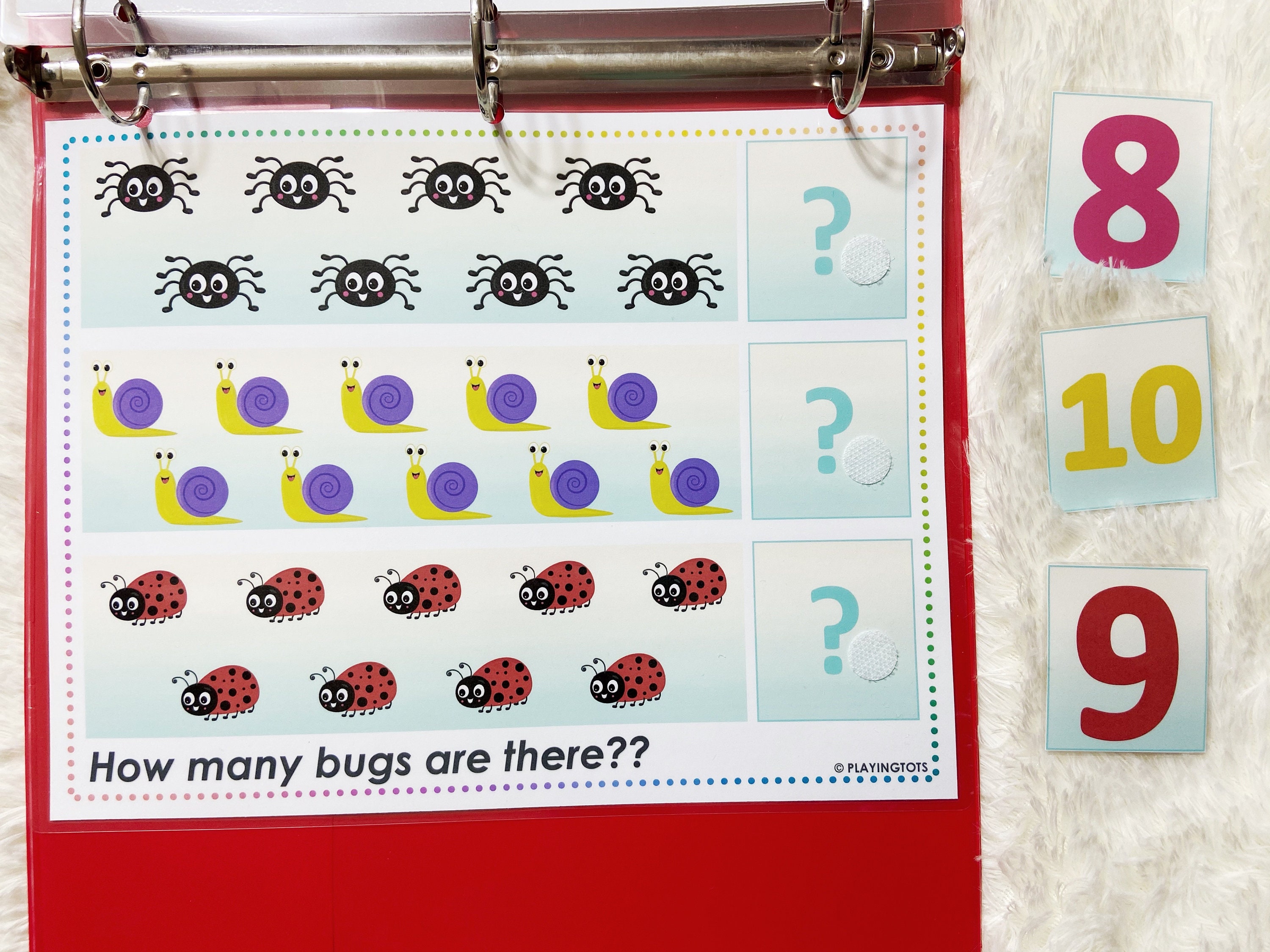 Bugs Counting Activity Printable Preschool Math Busy Book | Etsy