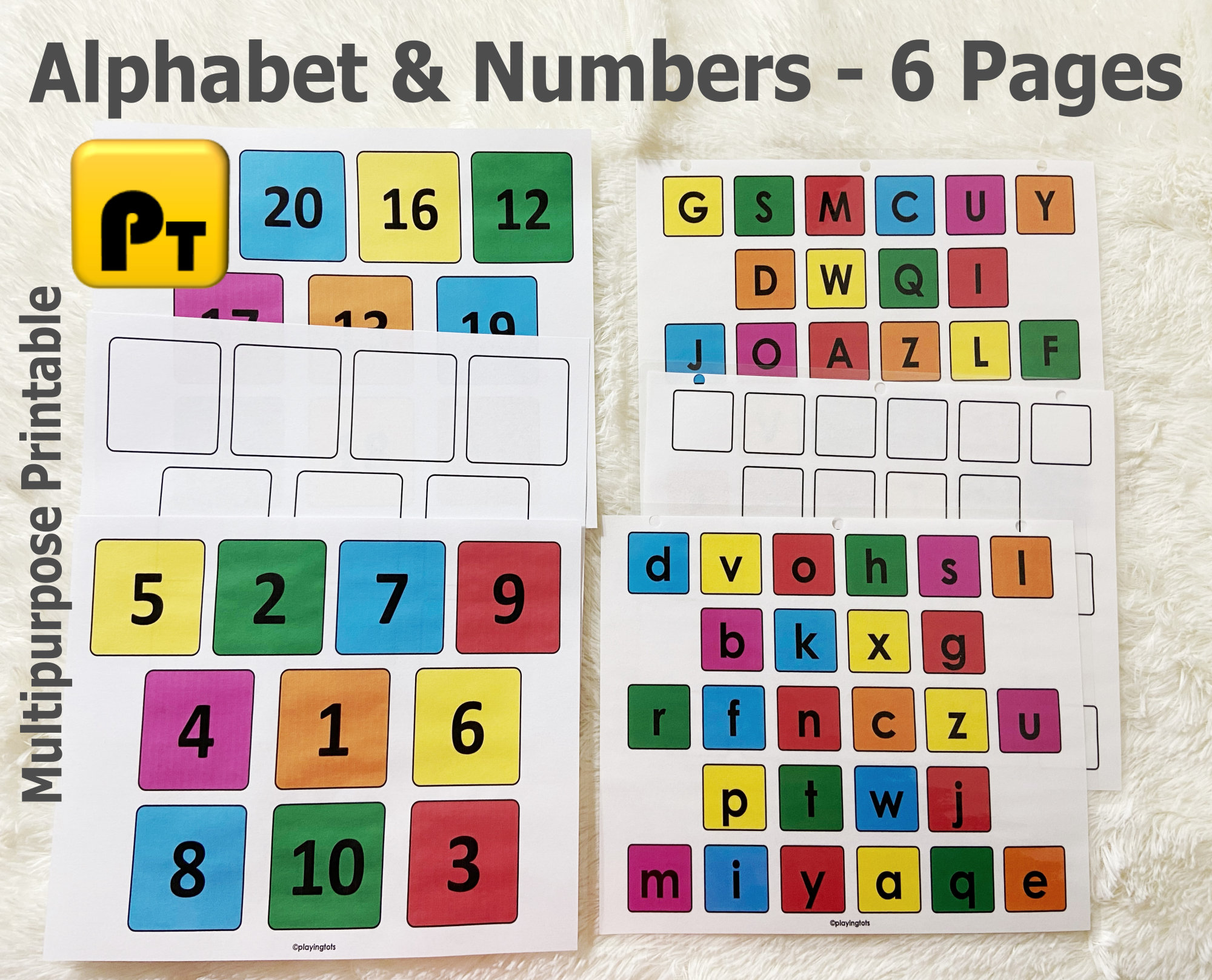 alphabet and numbers match printable letters and numbers etsy