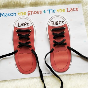 Tie Your Shoes Activity Printable, Tie Shoe Laces, Busy Book Activity ...