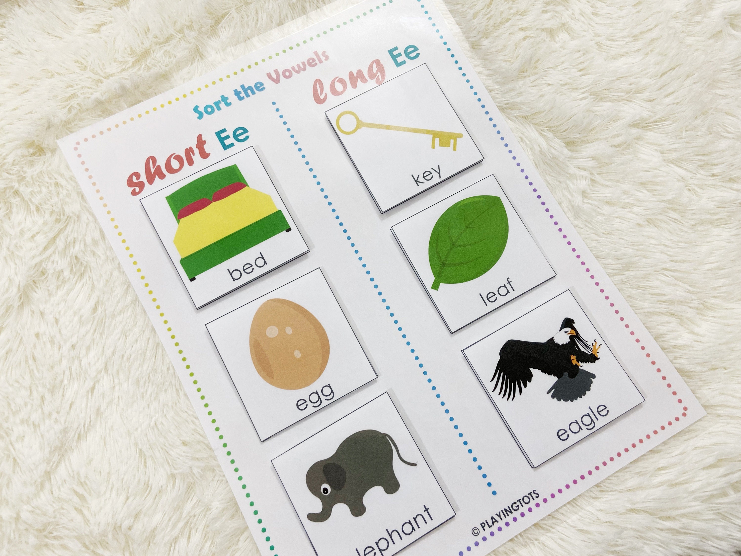 Vowel Chart Printable Vowel Sounds PDF Short and Long Vowels - Etsy
